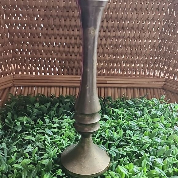 Vintage Brass Bud Vase - Picture 7 of 10